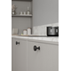 Knop VILLA ROUND Ø30 H20 zamak mat zwart